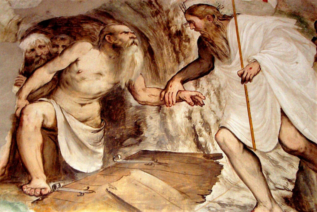 Affresco di Romanino con la Discesa al Limbo