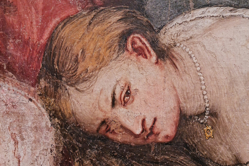 Visita guidata - La Pinacoteca Tosio Martinengo di Brescia Particolare della Cena in casa di Simon Fariseo, affresco strappato dal refettorio dell'abbazia olivetana di Rodengo Saiano, Girolamo Romanino