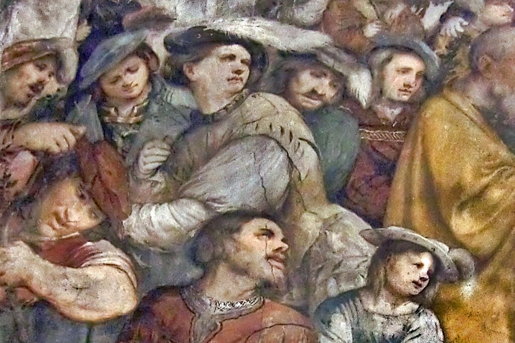 Visita guidata - Bienno Fotografia di un particolare dell'affresco di Romanino in Santa Maria Annunciata a Bienno