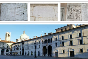 Lapidarium in piazza della Loggia