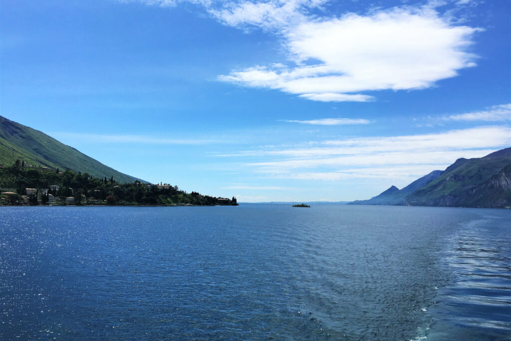 Partenza del battello da Malcesine