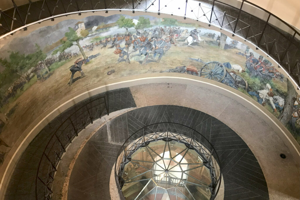 Visita guidata - San Martino della Battaglia Affreschi sulla parete della torre